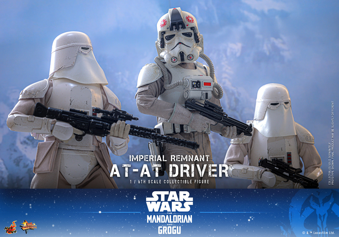 Hot Toys MMS845 Imperial Remnant AT-AT Driver Star Wars: The Mandalorian & Grogu 1/6th Scale Action Figure Hot Toys