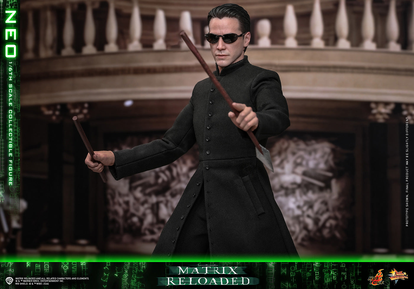 Hot Toys MMS868 Neo The Matrix Reloaded 1/6 Scale Action Figure Hot Toys
