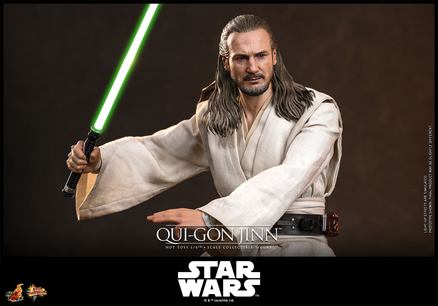 Hot Toys Star Wars: The Phantom Menace MMS880 Qui-Gon Jinn 1/6th Scale Action Figure Hot Toys