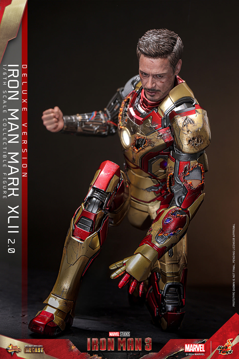 Hot Toys Iron Man 3 Iron Man Mark 42 Diecast MMS759D66 (Deluxe Edition) 1/6 Scale Action Figure Hot Toys