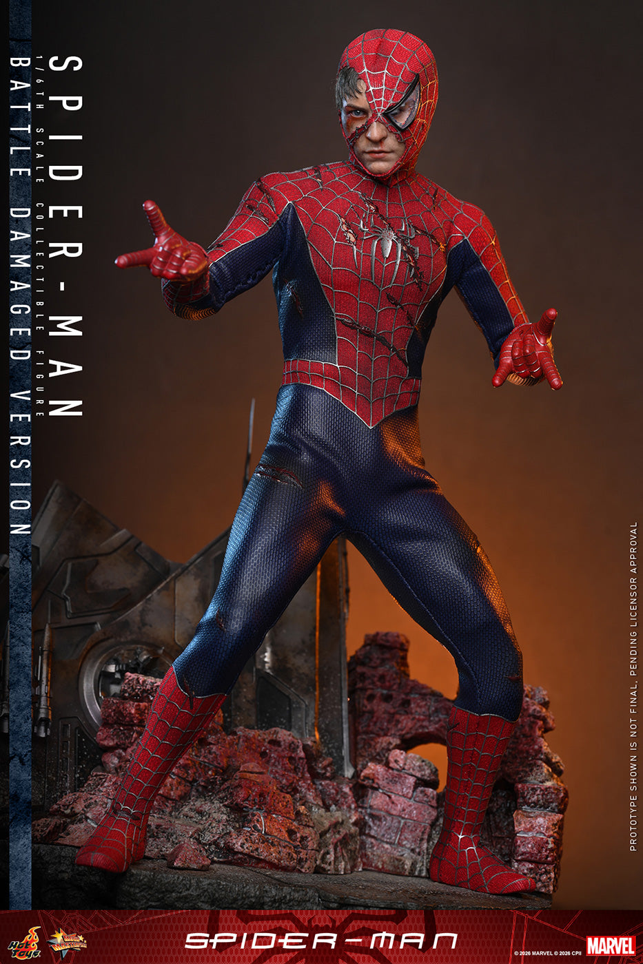Hot Toys Spider-Man (Battle Damaged Version) MMS859 Hot Toys