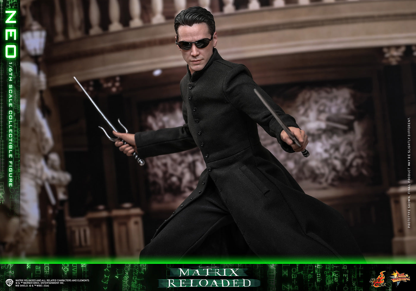 Hot Toys MMS868 Neo The Matrix Reloaded 1/6 Scale Action Figure Hot Toys