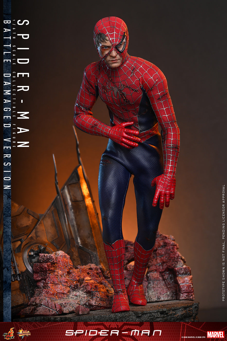 Hot Toys Spider-Man (Battle Damaged Version) MMS859 Hot Toys