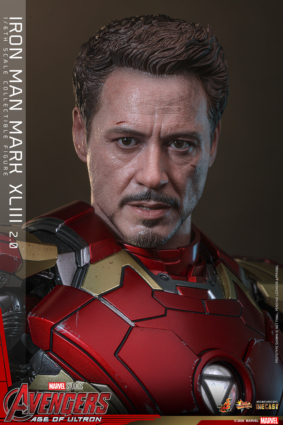 Hot Toys MMS865/6D80 Iron Man Mark Xliii 2.0 Diecast 1/6 Action Figure Hot Toys