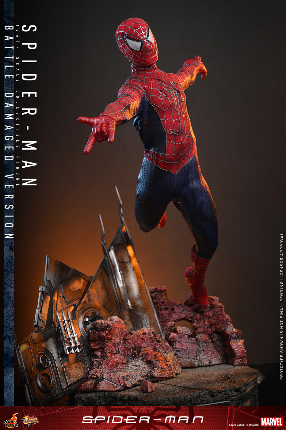 Hot Toys Spider-Man (Battle Damaged Version) MMS859 Hot Toys