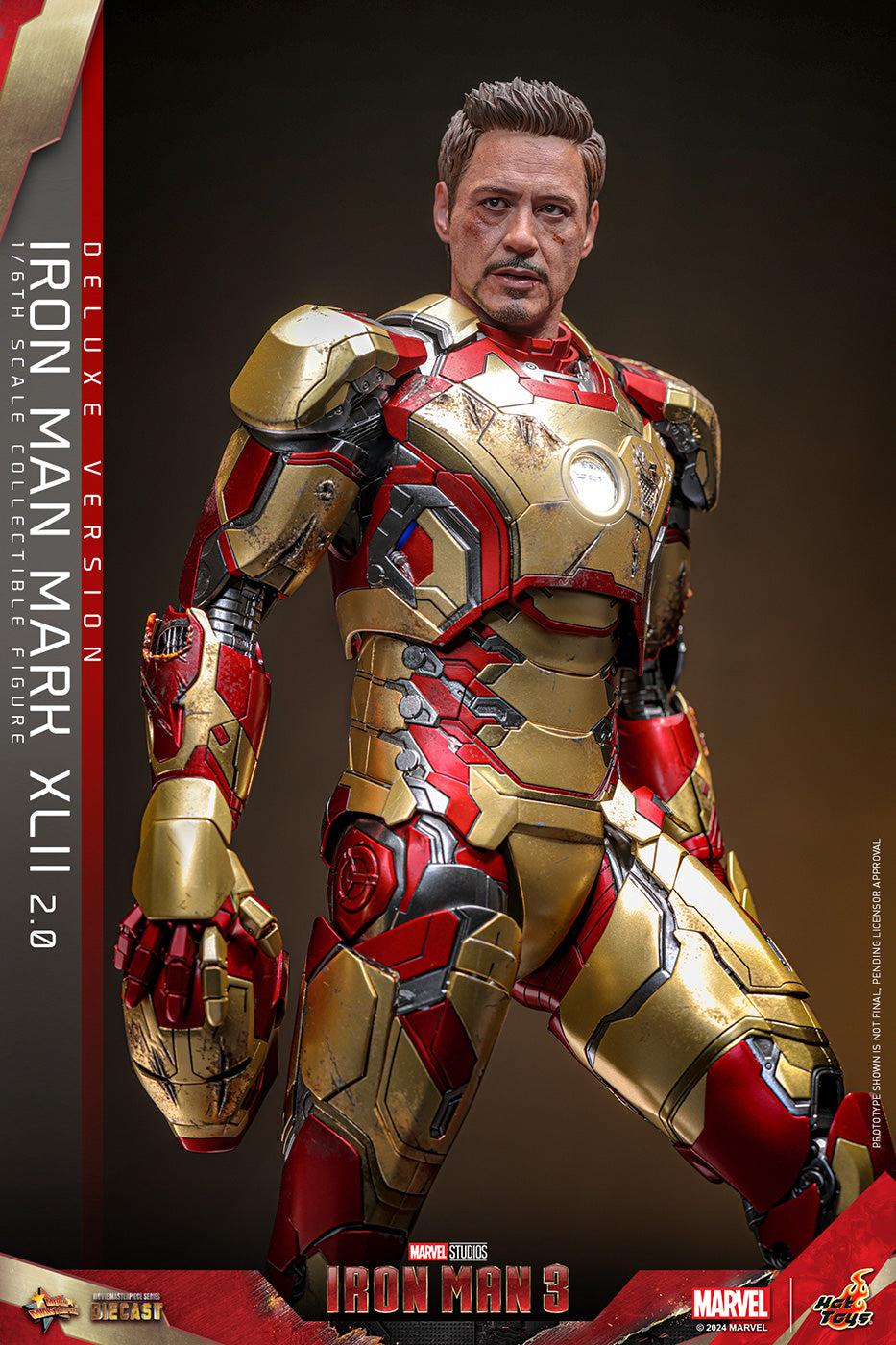 Hot Toys Iron Man 3 Iron Man Mark 42 Diecast MMS759D66 (Deluxe Edition) 1/6 Scale Action Figure Hot Toys