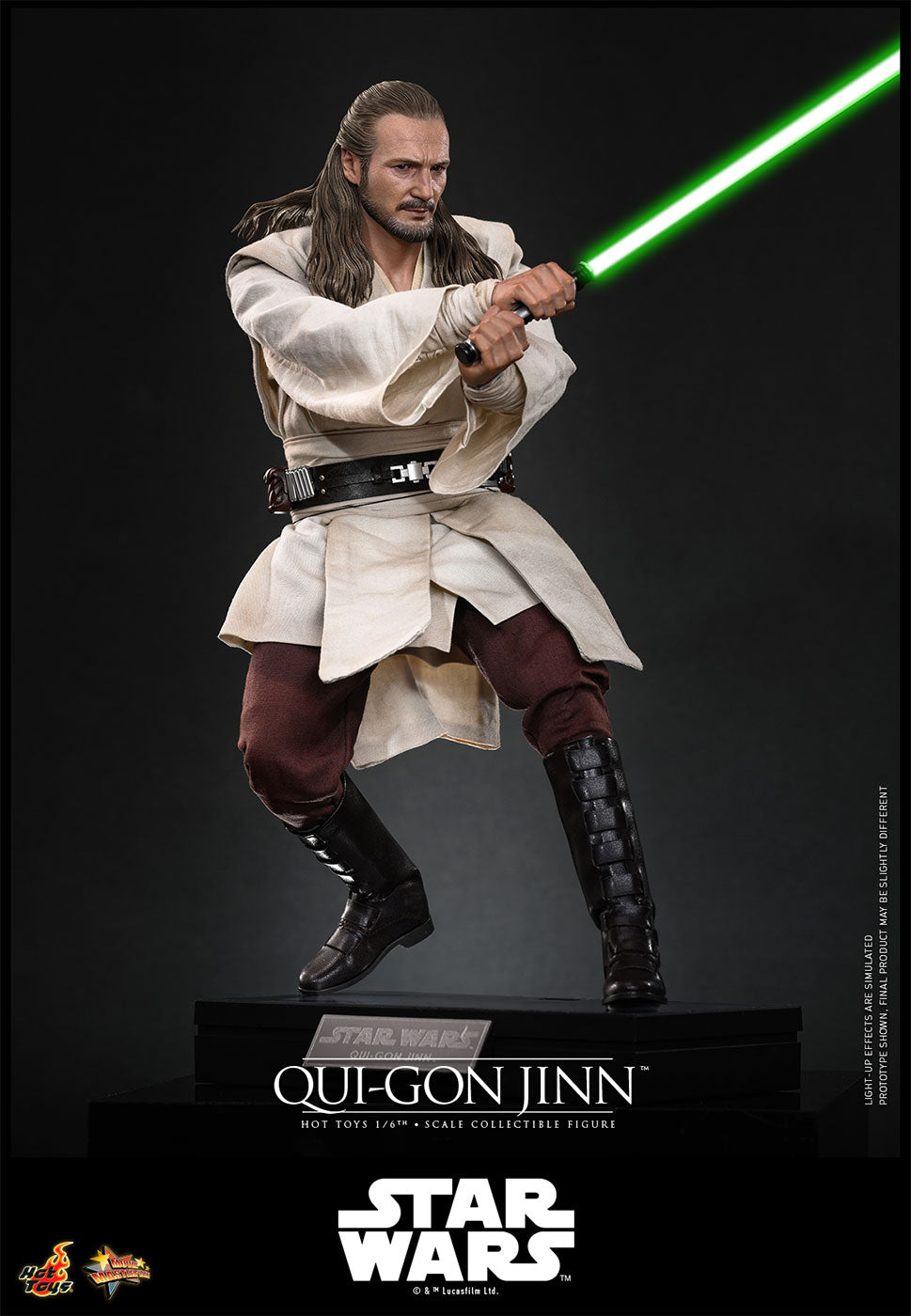 Hot Toys Star Wars: The Phantom Menace MMS880 Qui-Gon Jinn 1/6th Scale Action Figure Hot Toys