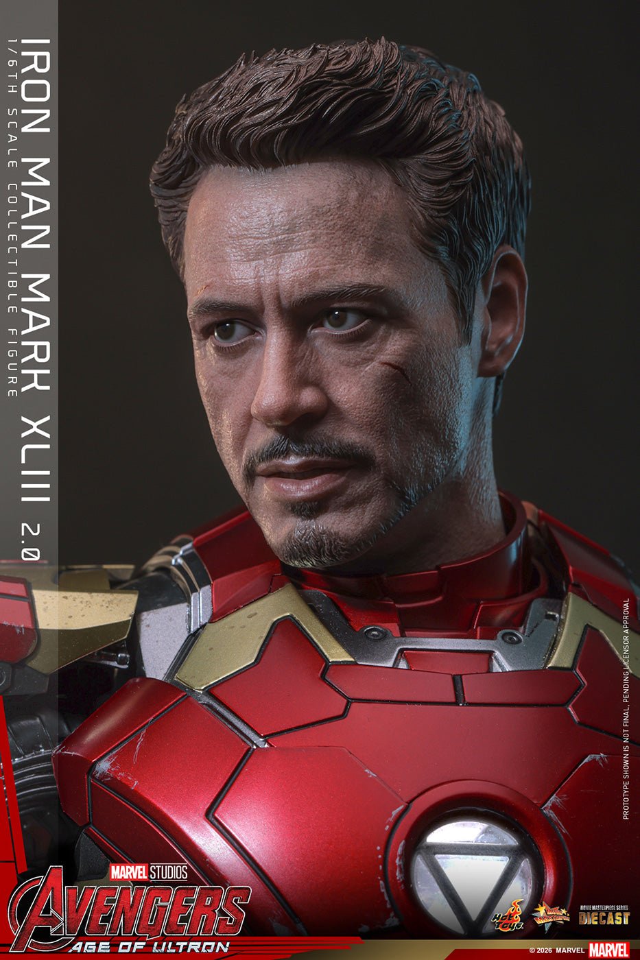 Hot Toys MMS865/6D80 Iron Man Mark Xliii 2.0 Diecast 1/6 Action Figure Hot Toys