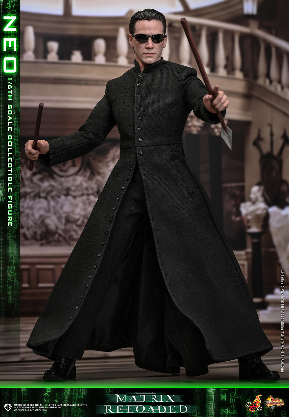 Hot Toys MMS868 Neo The Matrix Reloaded 1/6 Scale Action Figure Hot Toys