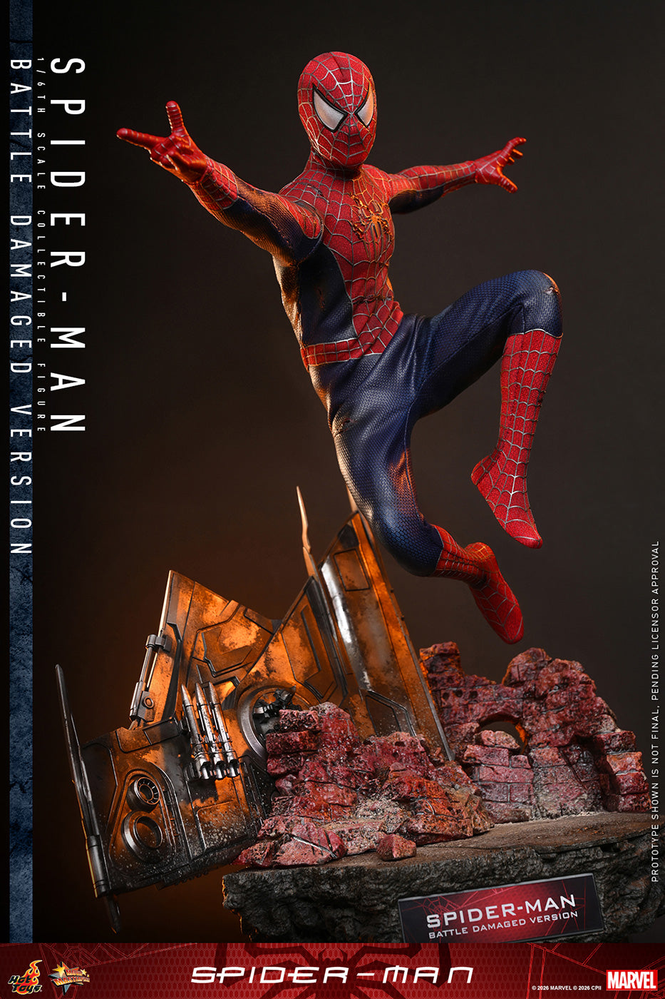 Hot Toys Spider-Man (Battle Damaged Version) MMS859 Hot Toys