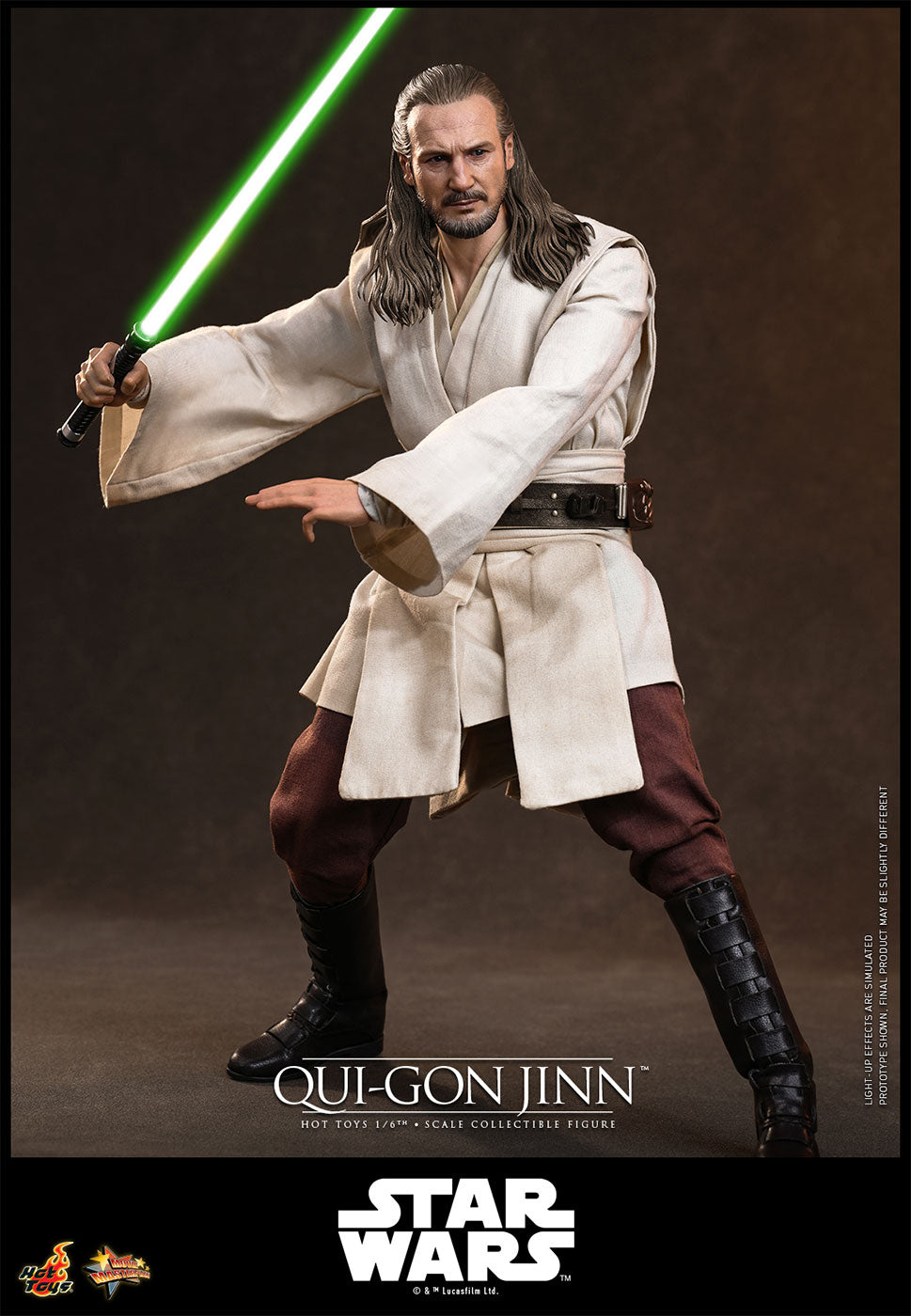 Hot Toys Star Wars: The Phantom Menace MMS880 Qui-Gon Jinn 1/6th Scale Action Figure Hot Toys