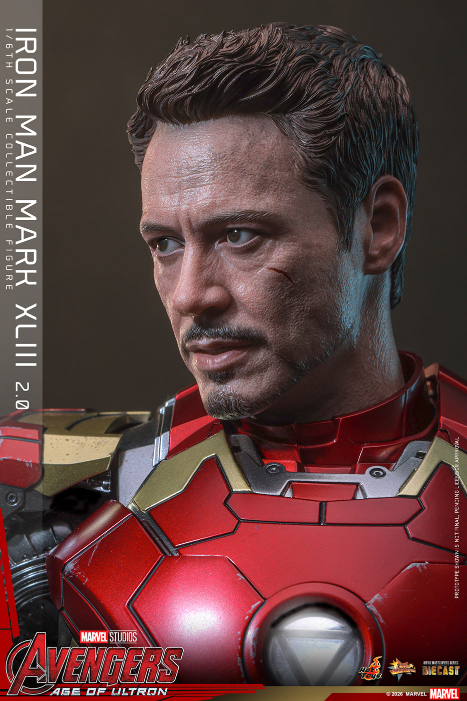 Hot Toys MMS865/6D80 Iron Man Mark Xliii 2.0 Diecast 1/6 Action Figure Hot Toys